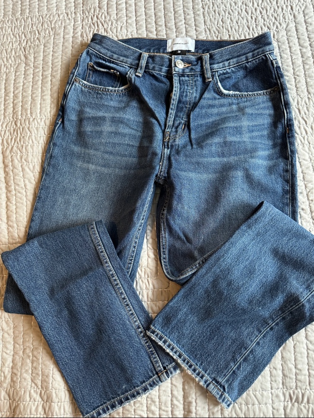 Current/Elliott Mid-Blue Denim Jeans